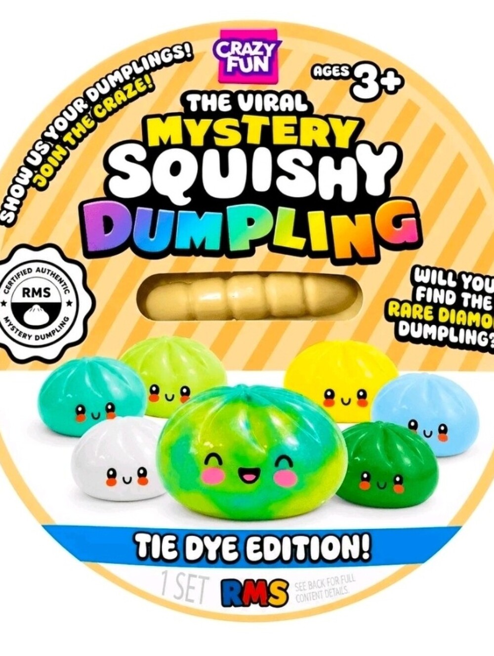 Tie Dye Mystery Squishy Dumpling. New In Plastic Wrap. NWT RMS - Picture 1 of 6